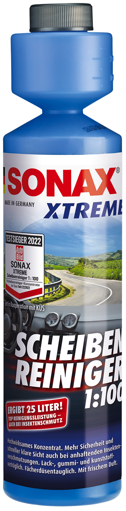 SONAX Xtreme - Screen Wash Summer Concentrate 1:100 - 250ml