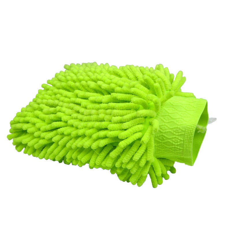Weicher Mikrofaser-Waschhandschuh – Blau oder Grün