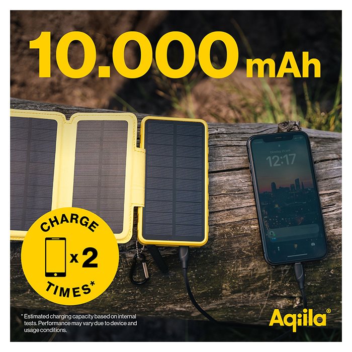Aqiila PowerBird BS10 | Solar Power Bank for Adventures