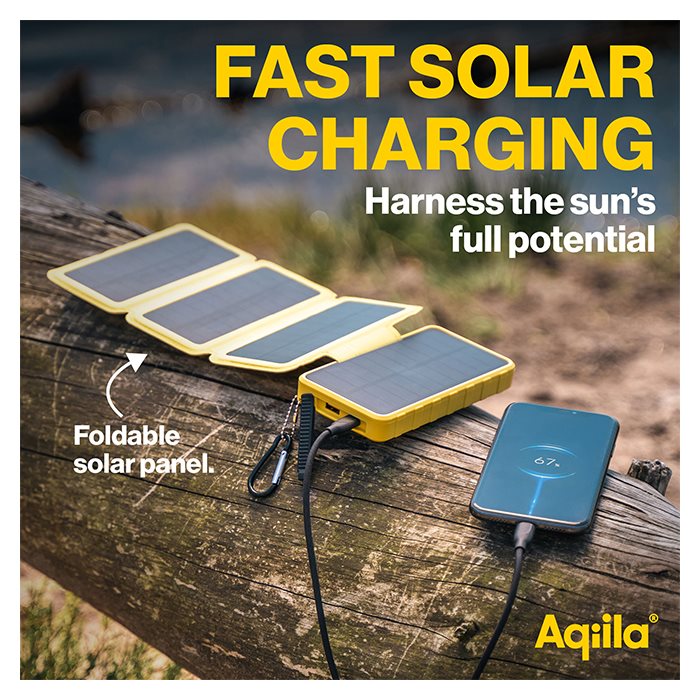 Aqiila PowerBird BS10 | Solar Power Bank for Adventures