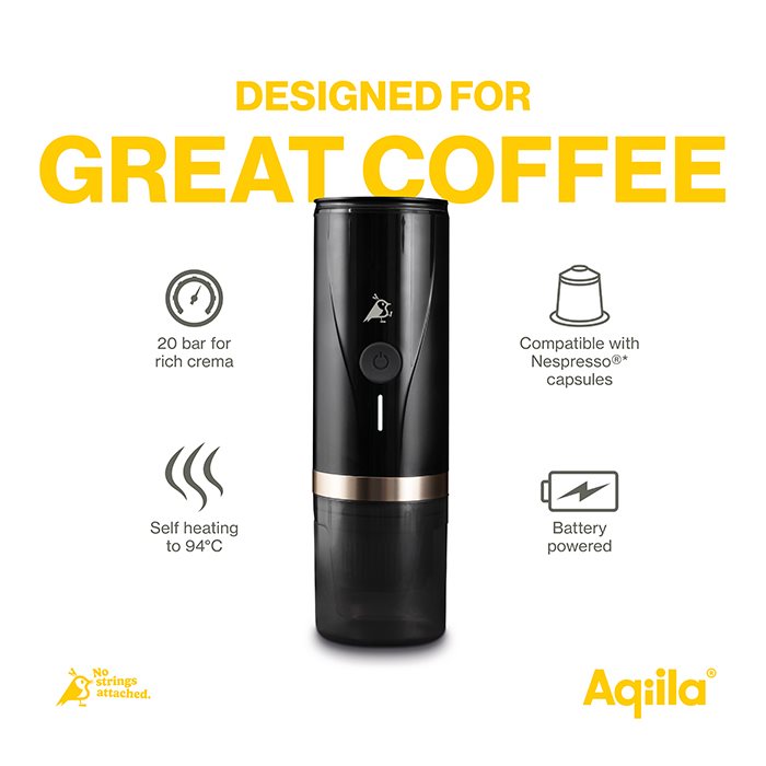 Aqiila Coffeebird Tragbare Espressomaschine