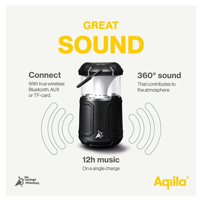 Aqiila Soundbird B10 | 3-in-1 Lamp, Speaker & Power Bank