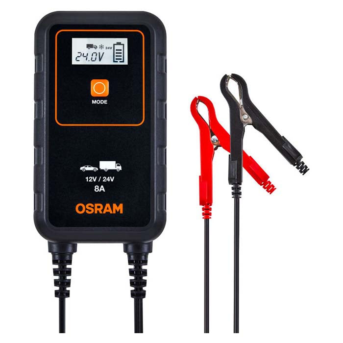 Osram Battery Charger 8A, 1.5m cable