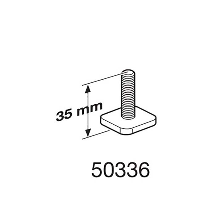 Thule T-track Screw M6X35 - 20X20MM Square