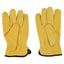 Allride Yellow Leather Work Gloves - Large