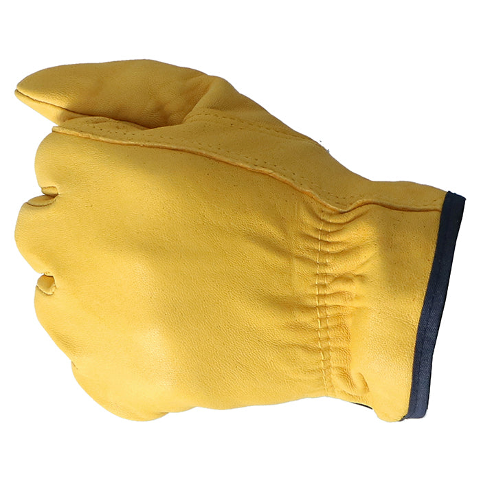 Allride Yellow Leather Work Gloves - Large