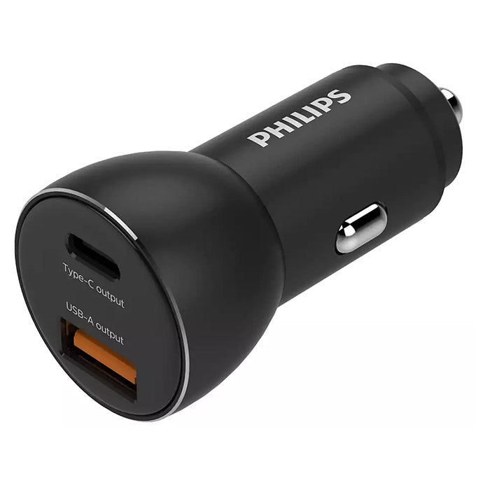 Philips USB Fast-Charge Car Charger USB-A+C 36W