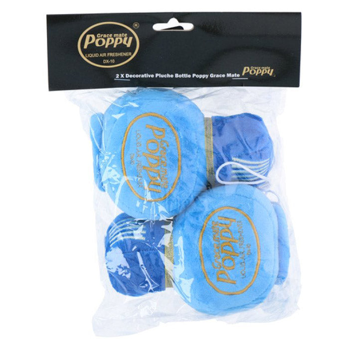 Poppy Plush blue 8x7cm. 2 pcs.