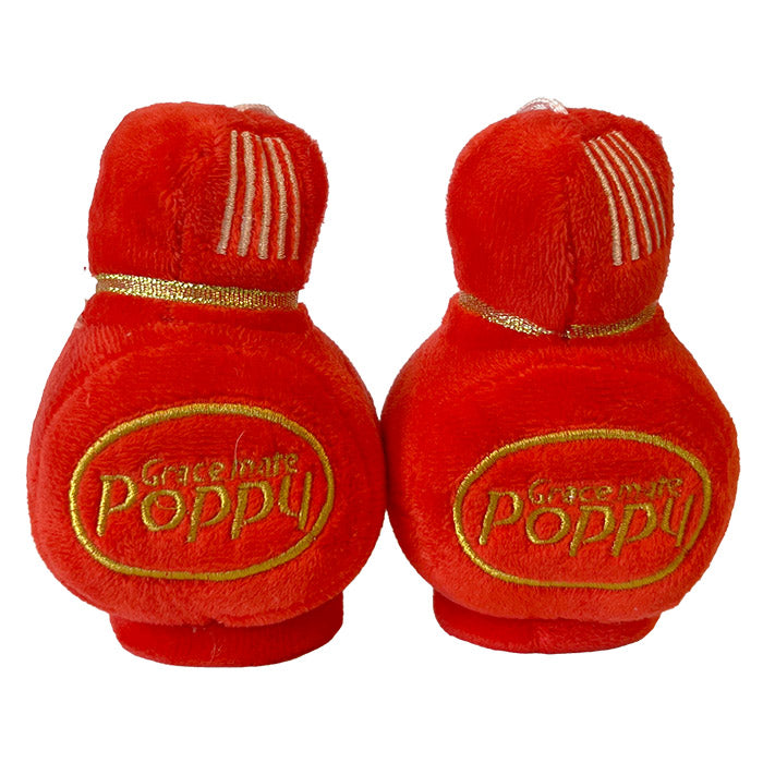 Poppy Plush red 8x7cm. 2 pcs.