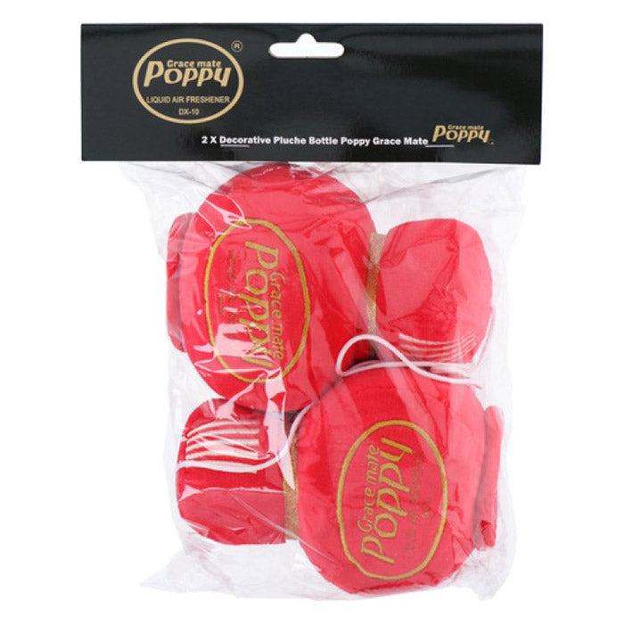 Poppy Plush red 8x7cm. 2 pcs.