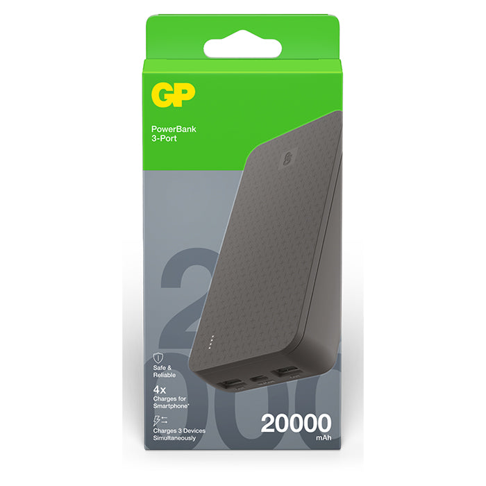 GP Plus Series power bank 20000 mAh USB-A + USB-C