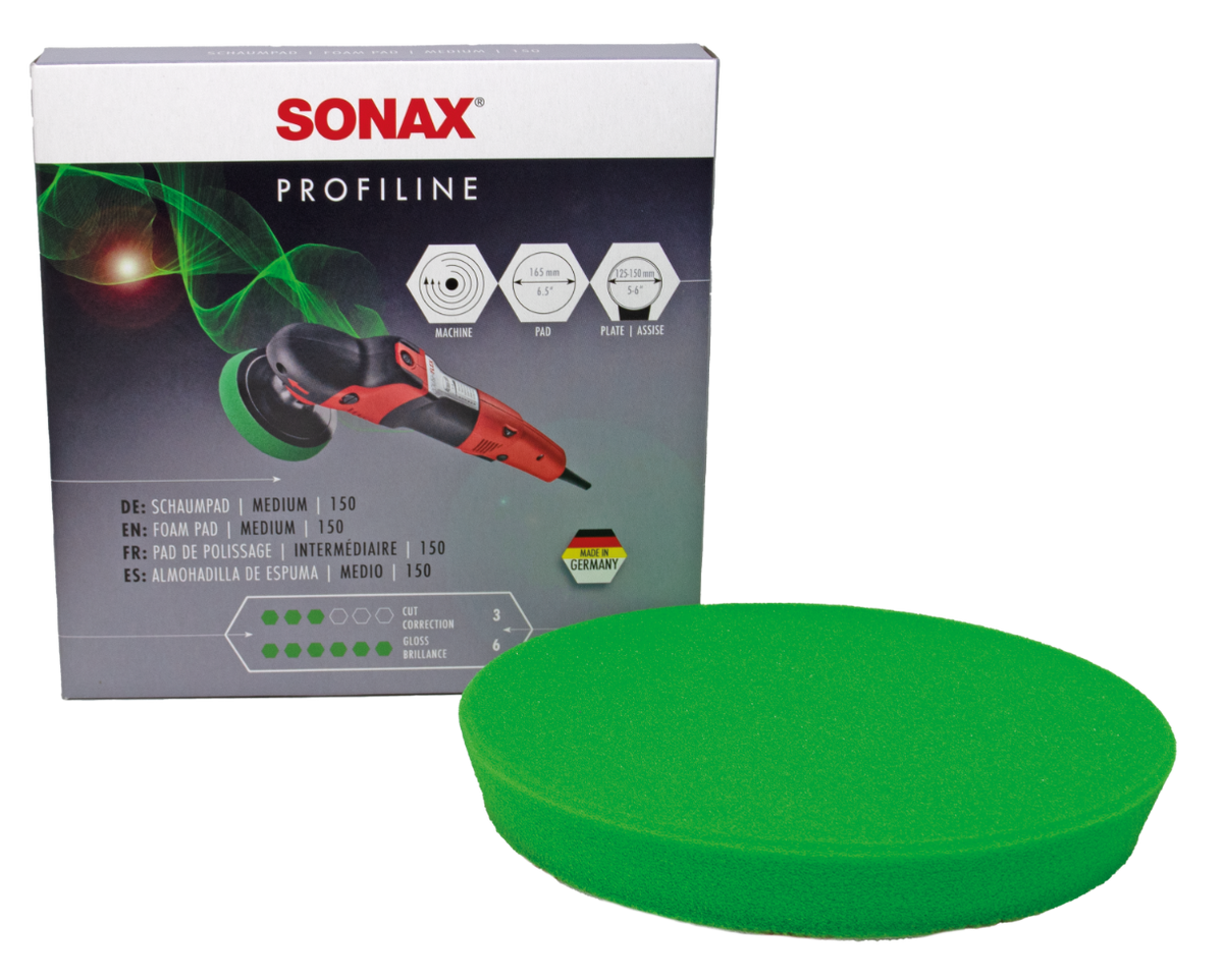 SONAX Polishing Pad Green - Medium (125/150 mm / 165 mm)