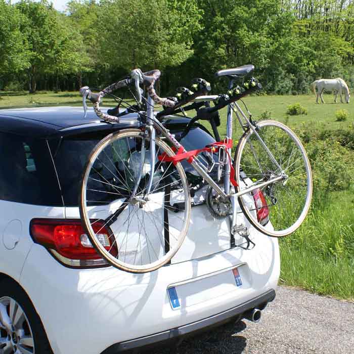 Buzz bike rack for cars without a tow bar
