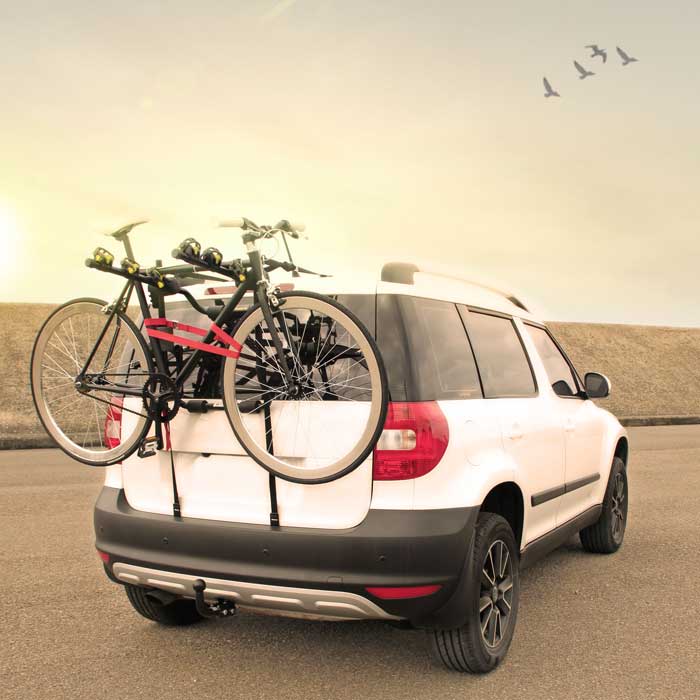 Buzz bike rack for cars without a tow bar