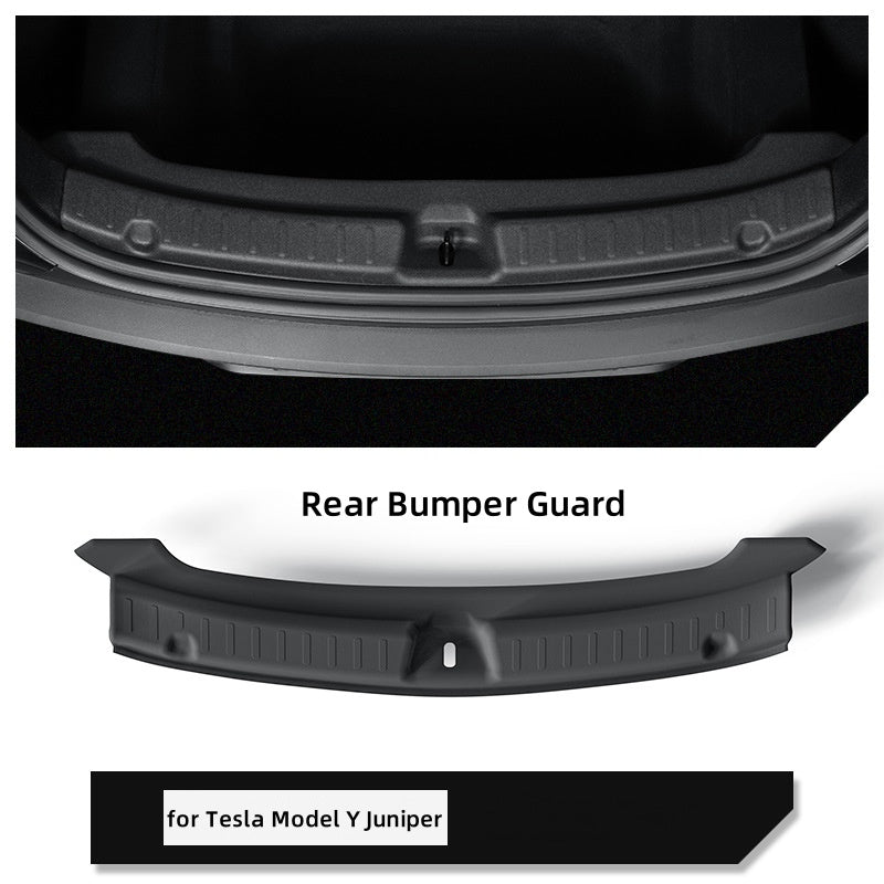 Tesla Model Y Juniper - Rear Bumper Protector - Black