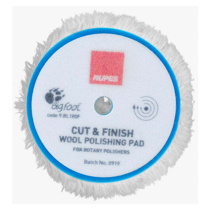 Rupes Polishing Pad - Rotary Ø:200 mm wool pad, cut & finish Ø:165mm, 1 pc.