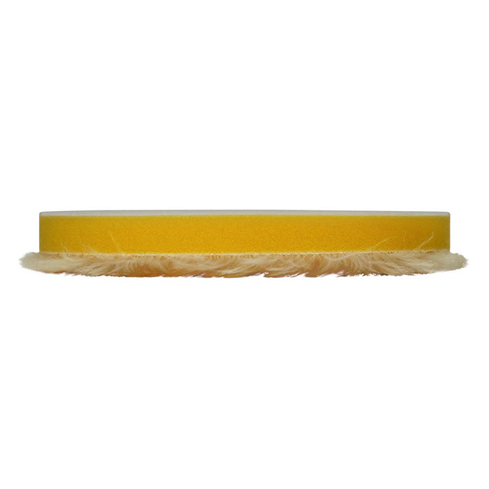 Rupes wool polishing pad, yellow, Ø 80 mm, medium, 1 pc.