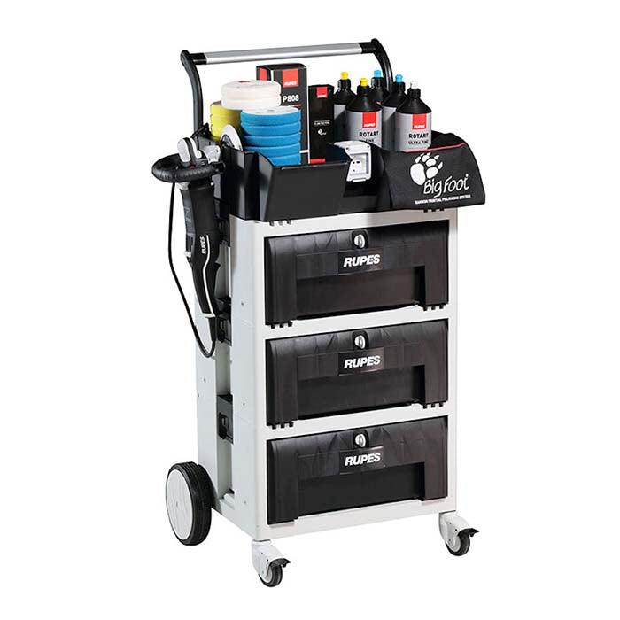 Rupes Polishing Trolley - Polishing trolley with 3 drawers and