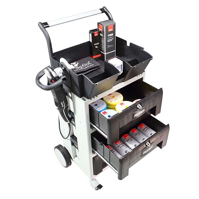 Rupes Polishing Trolley - Polishing trolley with 3 drawers and