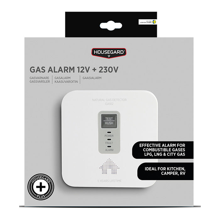 Housegard Gas Alarm 12 and 230V