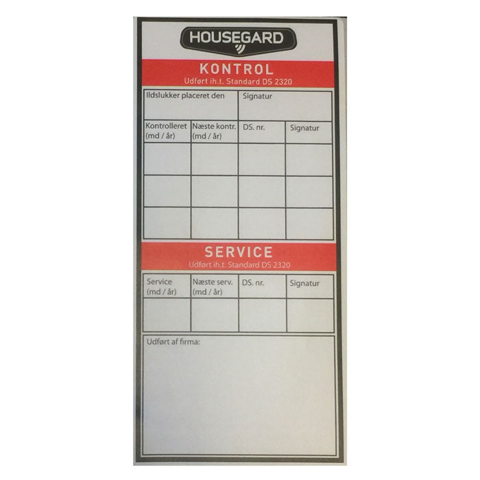 Prüfplakette, Schaumlöscher 6 kg