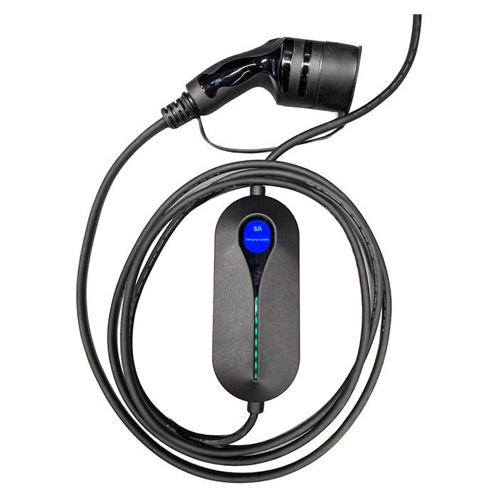 Granny Charger / Emergency EV Charger: Type 2, 6A, 5 Metres incl. Bag