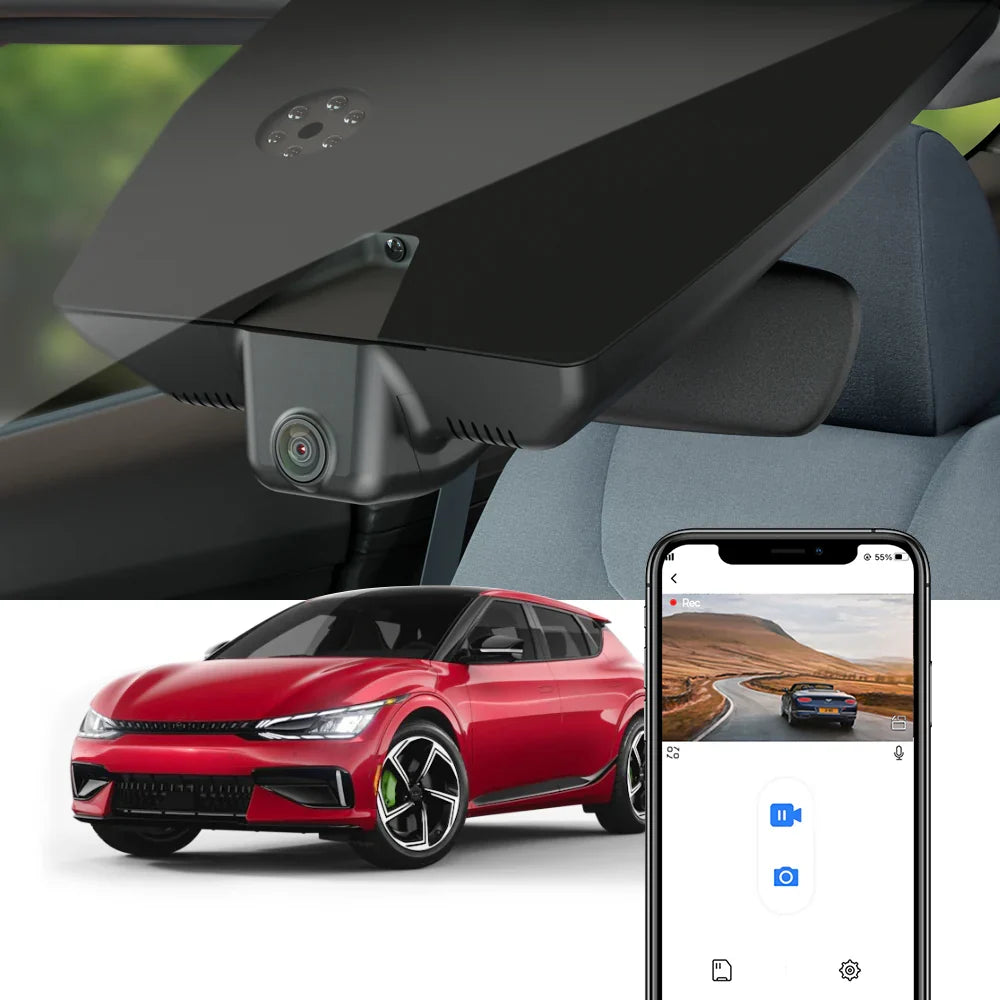 FITCAMX Dash Cam for 2022-2025 Kia EV6 / Kia EV6 GT