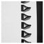 V Spoilers Kit for Passenger Cars 10 pcs. Black/White