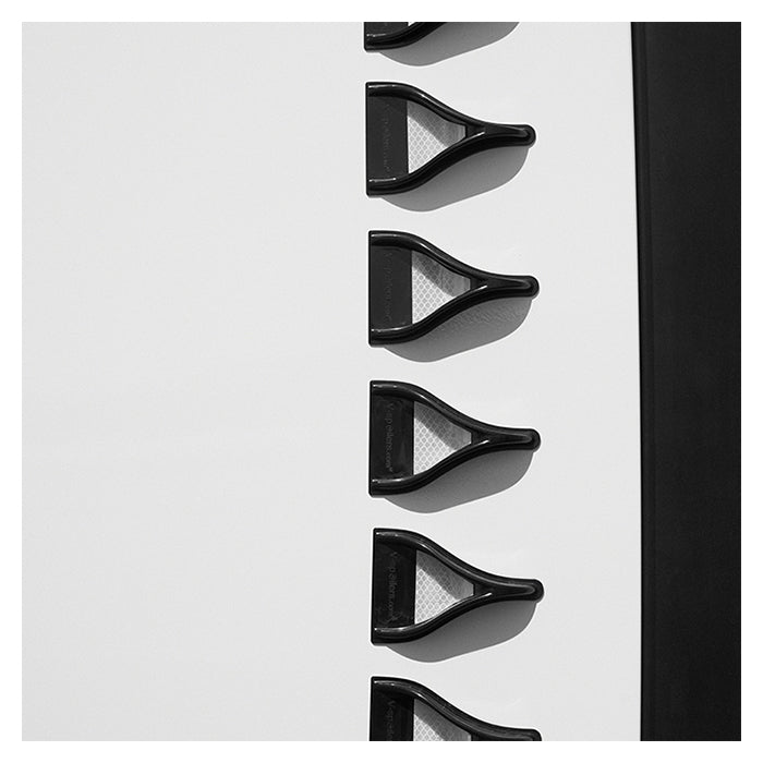 V Spoilers Kit for Passenger Cars 10 pcs. Black/White