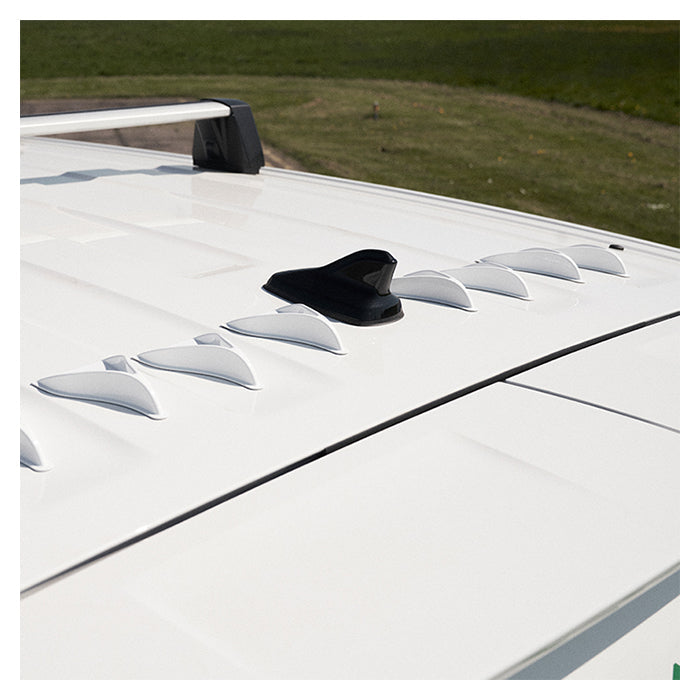 V Spoilers Kit for Passenger Cars 10 pcs. Black/White