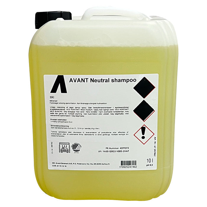 Avant Neutral Shampoo Nordic Swan Ecolabel 10L
