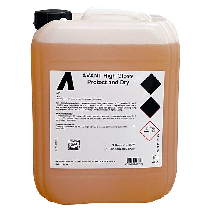 Avant High Gloss Protect and Dry 10L