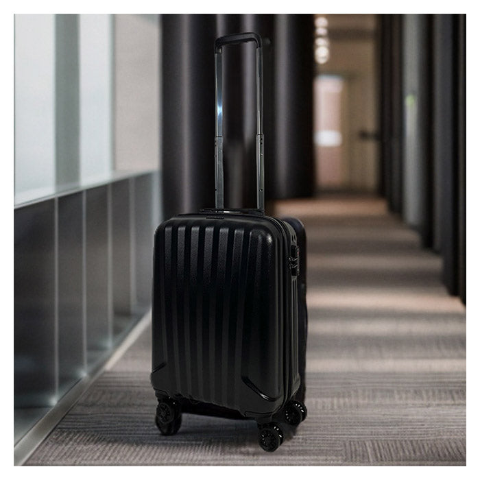 Bon Goût Milano Hartschalen-Spinner-Kabinenkoffer schwarz