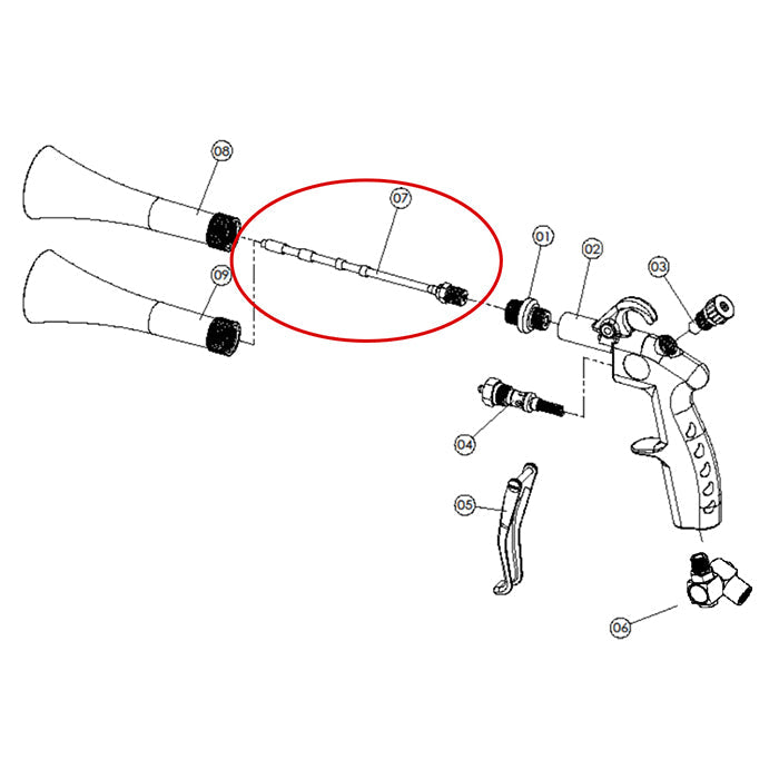 De Witte Spare Part - External Tube for Tornador Gun