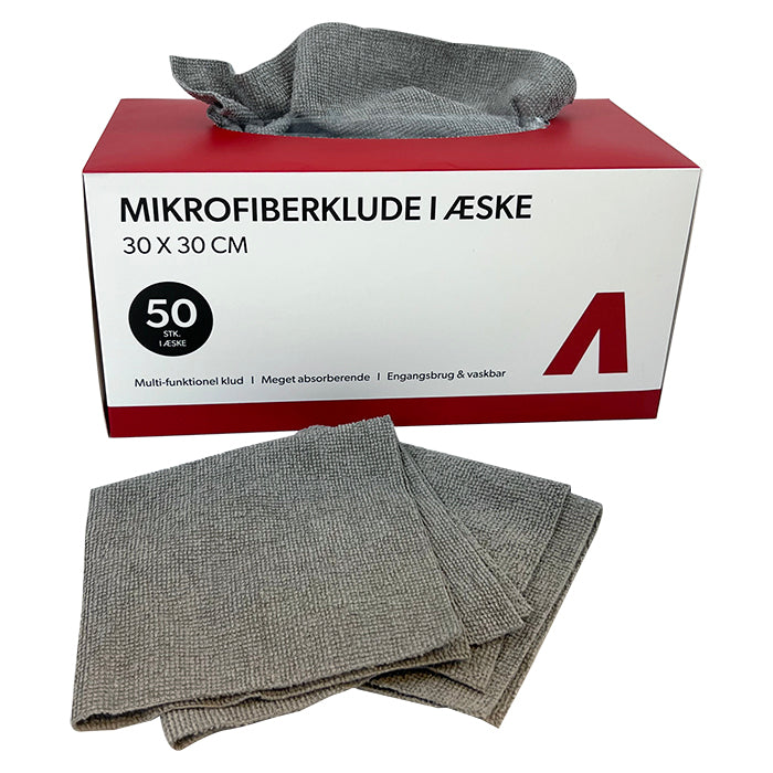 Avant Microfibre Cloths in Box, 30x30cm, 180gsm, 50 pcs.