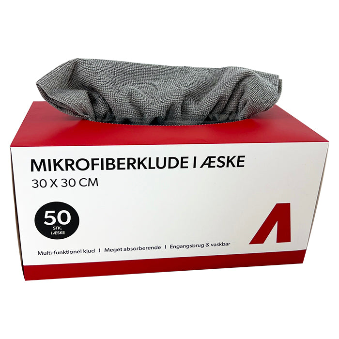 Avant Microfibre Cloths in Box, 30x30cm, 180gsm, 50 pcs.