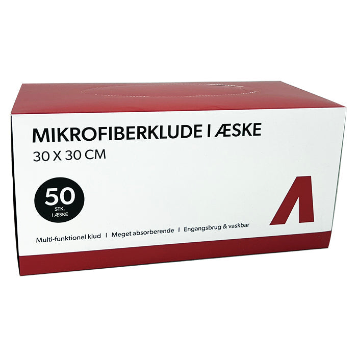 Avant Microfibre Cloths in Box, 30x30cm, 180gsm, 50 pcs.