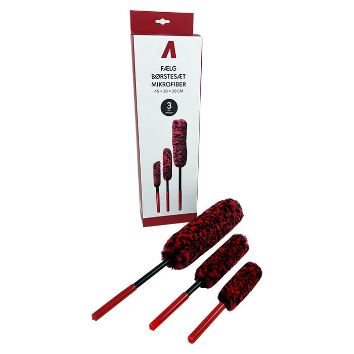 Mikrofaser Felgenbürsten-Set - 3 Stk.