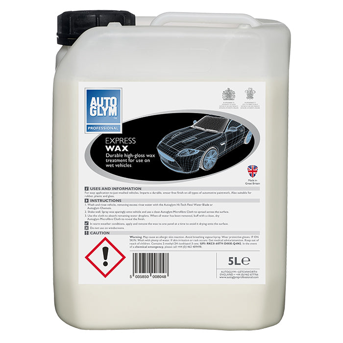 Autoglym Express Wax 5L Liquid Carnauba Wax