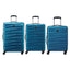 Delsey Paris Tiphanie 3-piece hard trolley set steel blue
