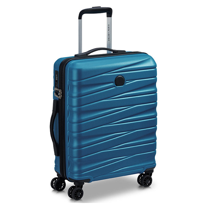 Delsey Paris Tiphanie 3-piece hard trolley set steel blue