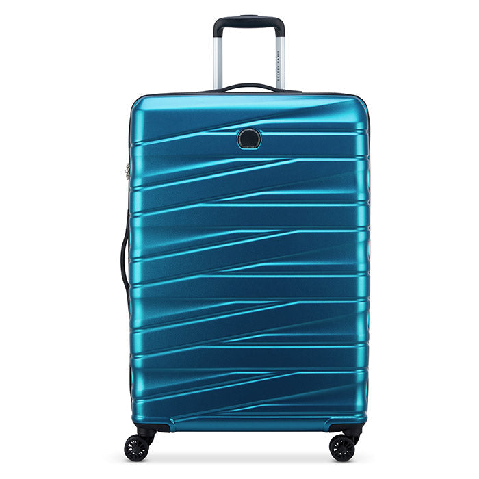 Delsey Paris Tiphanie 3-piece hard trolley set steel blue