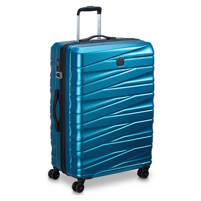 Delsey Paris Tiphanie 3-piece hard trolley set steel blue