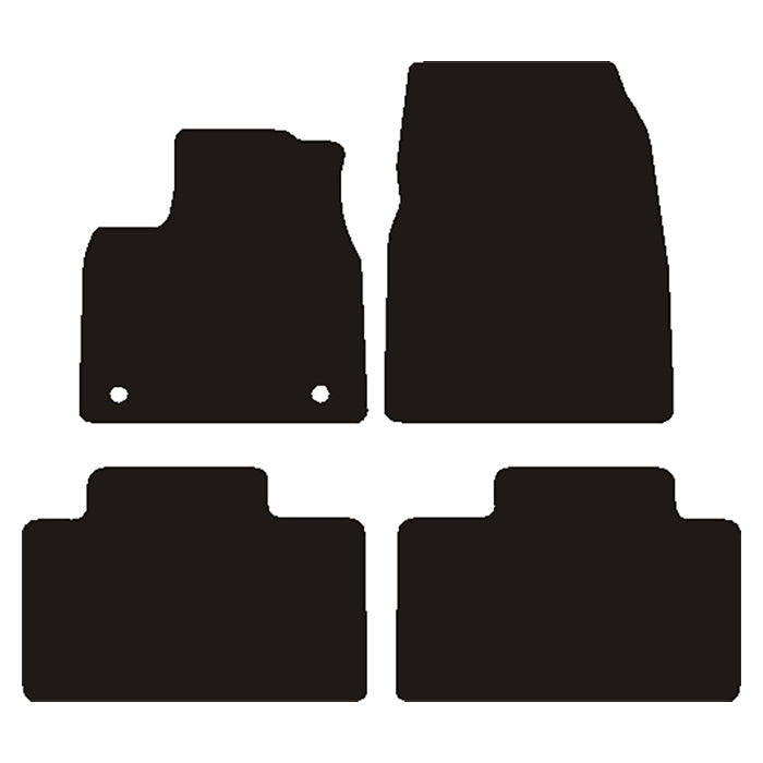 Car Mats for Renault Scenic V E-Tech Electric 2024- in Black Needle Felt