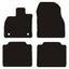 Diamond Velours-Matten Toyota bZ4X (EA10) 2022-