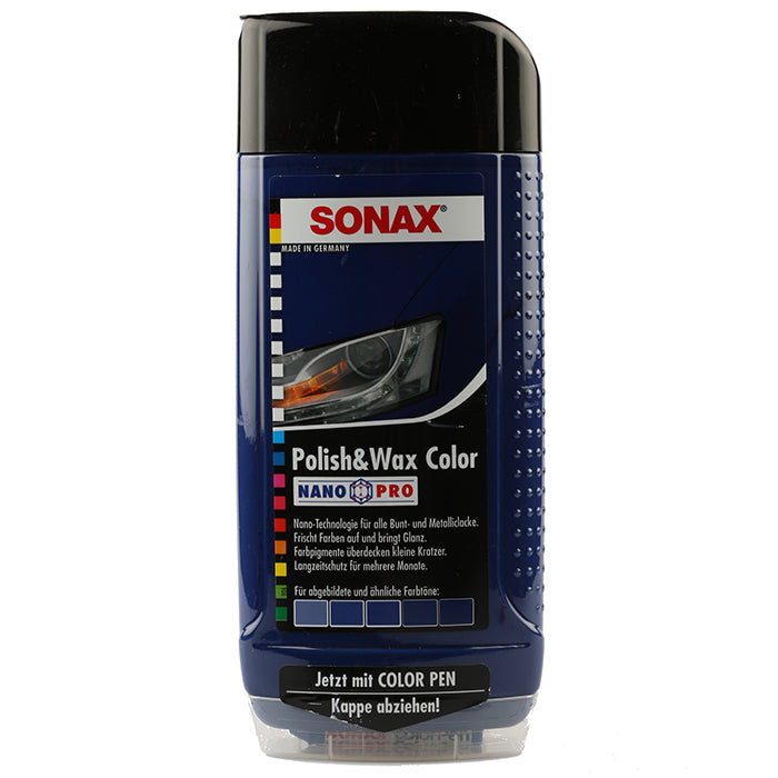 Polish und Wachs Farbe Blau 500ml