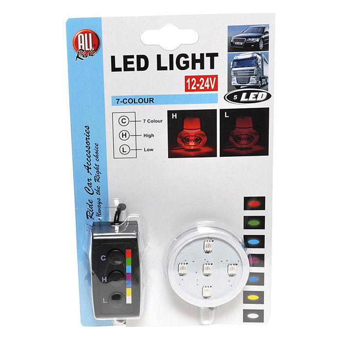 LED light with 7 colours 12-24 volt for Poppy