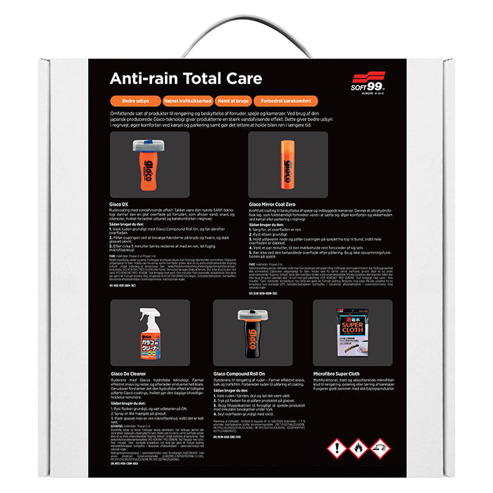 Soft99 Glaco Anti-rain Total Care Glass Coating Kit 5-in-1