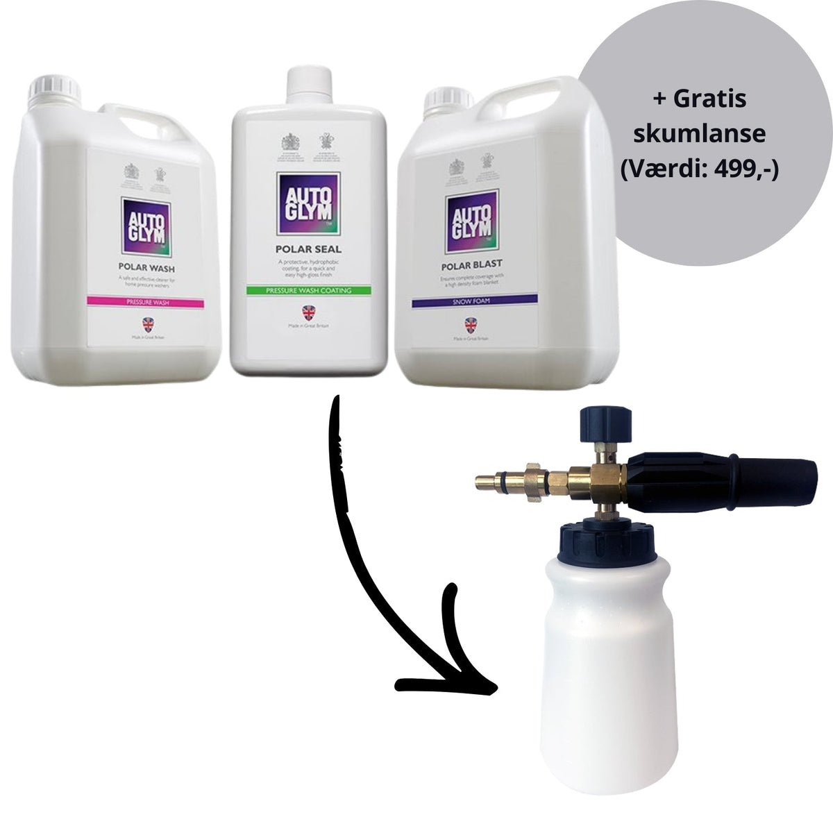 Autoglym Polar Kit "Snowfoam" + Foam Lance gratis