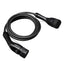 Chargr Type 2 charging cable coiled with both plugs